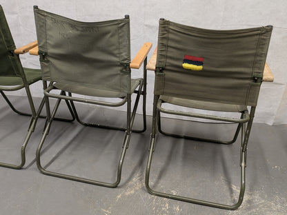 British Army Folding Aluminium Land Rover Canvas Chair