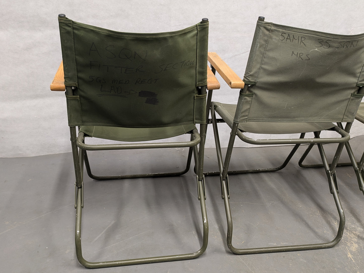 British Army Folding Aluminium Land Rover Canvas Chair