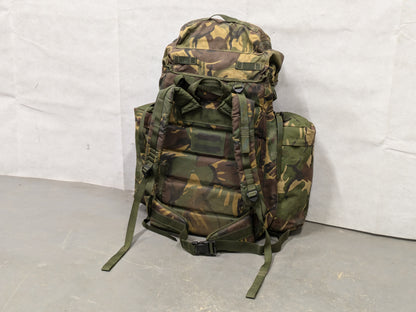 British Army DPM Camo Long Back 100L Bergen Rucksack with Side Pockets