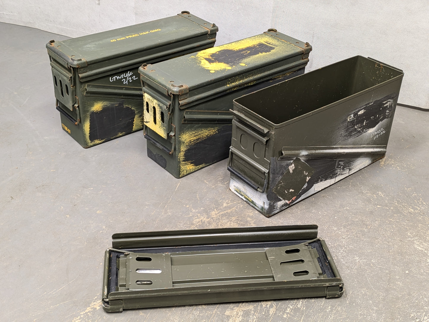 PA120 Metal Ammo Tin Ammunition Box Can Low 40mm