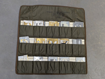 B. H. E Brass Zinc Marking Stencil Set 75mm with Wallet - Dated 1975