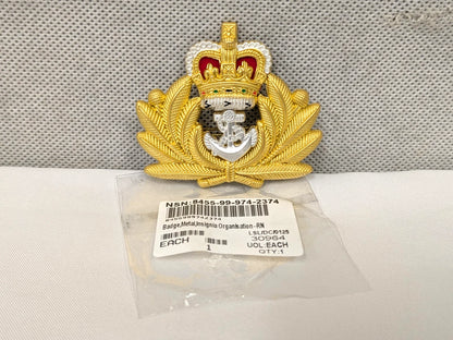 Royal Navy RN Officers Cap Badge