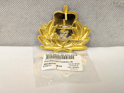 Royal Navy RN Officers Cap Badge