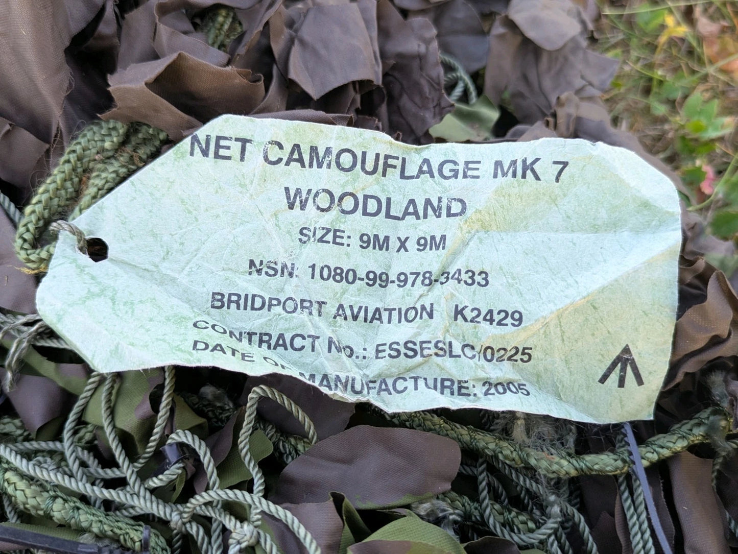 British Army MK7 Woodland Camo Camouflage Netting