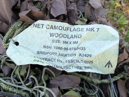 British Army MK7 Woodland Camo Camouflage Netting