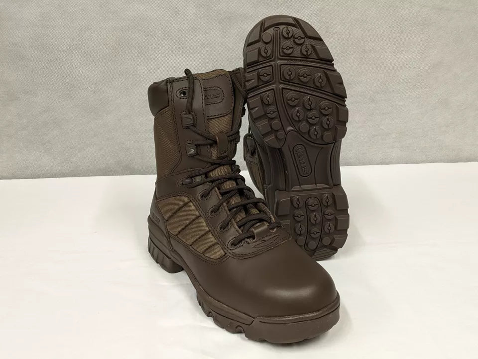 Bates Brown Leather Combat Patrol Boots - Womens