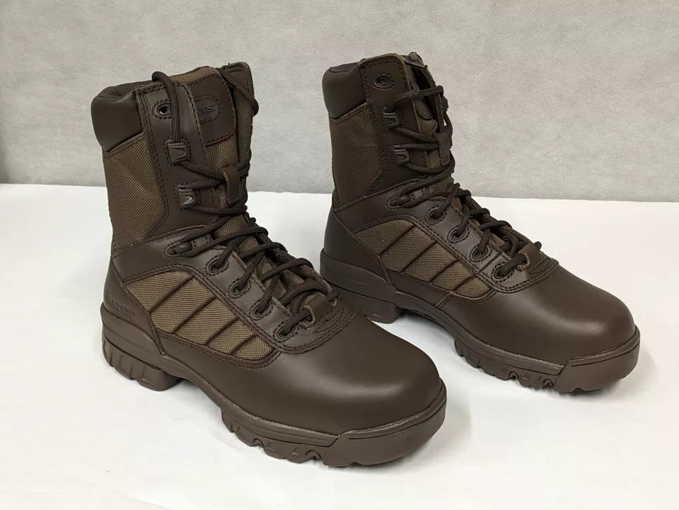 Bates Brown Leather Combat Patrol Boots - Womens