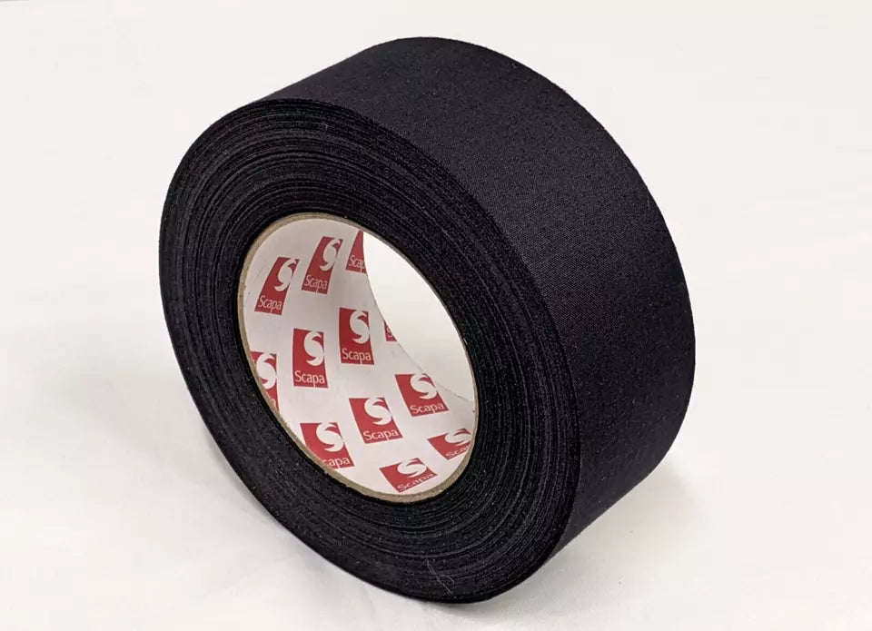 Full Box Black 16 x 5cm x 50m Scapa Sniper Webbing Repair Tape