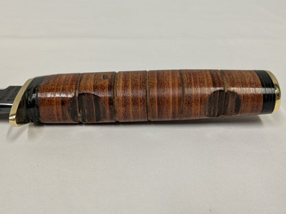 John Nowill & Sons Leather Handle Israeli Army Commando Knife with Sheath