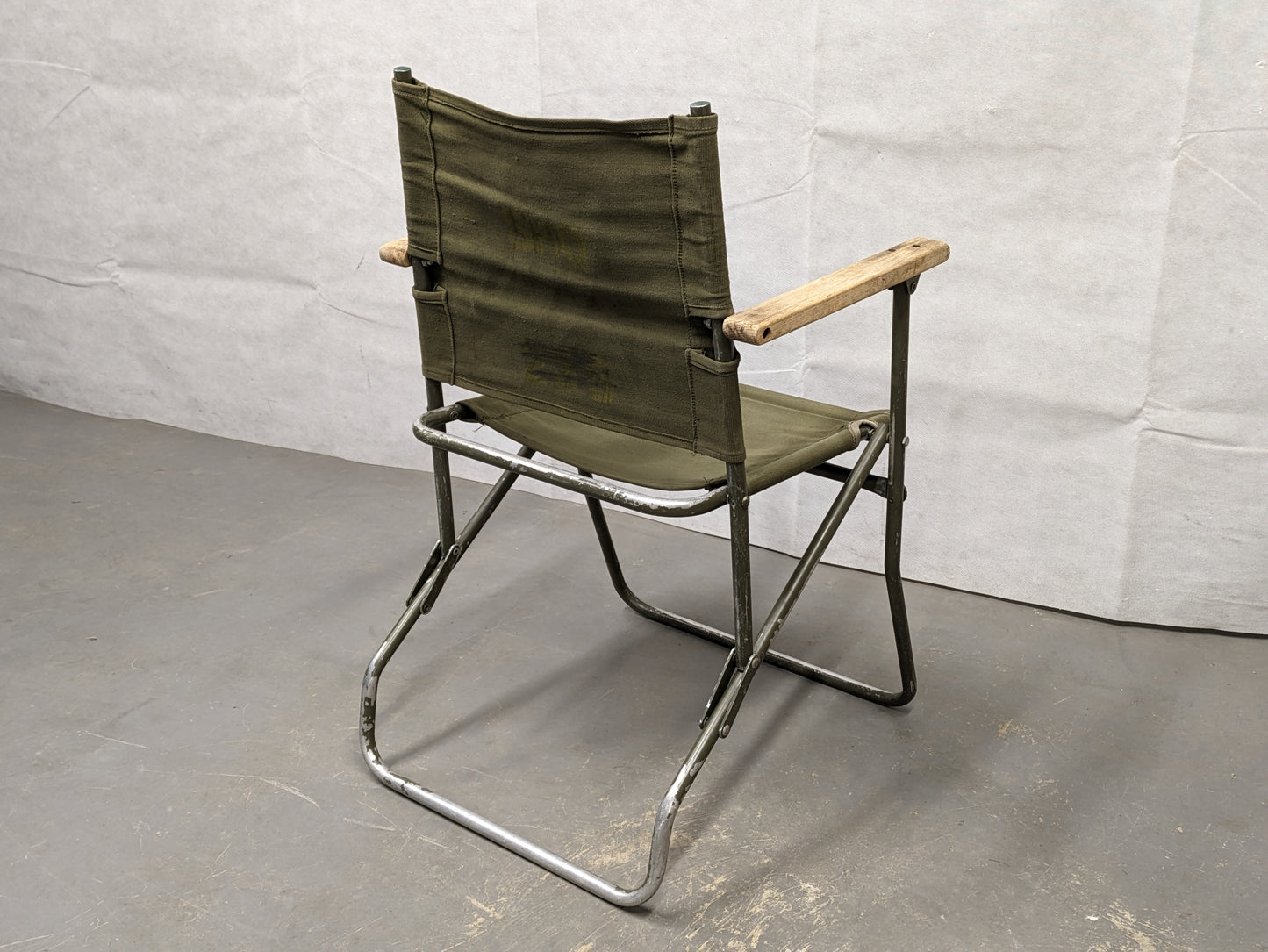 British Army Folding Aluminium Land Rover Canvas Chair