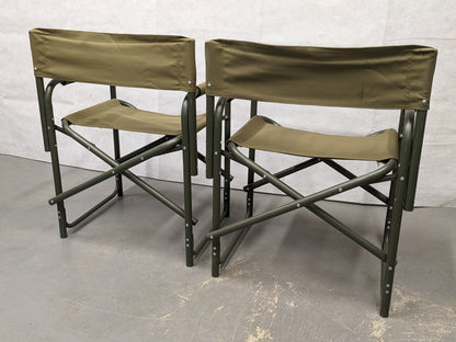 British Army Folding Canvas Recreational Directors Field Chair