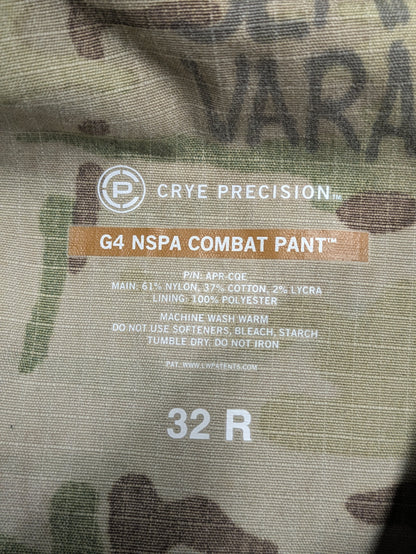 Crye Precision Multicam NSPA G4 Combat Trousers - 32 Regular 32R