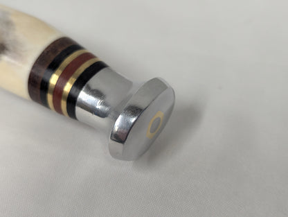 John Nowill & Sons Stag Handle Stiletto Commando Knife with Sheath