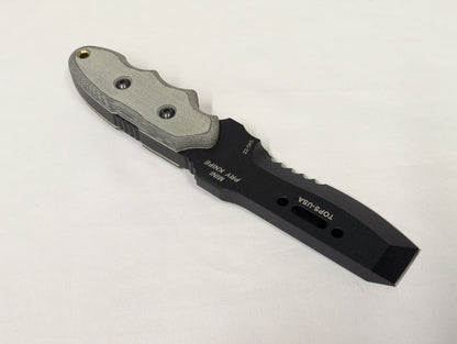 TOPS Knives Mini Pry Knife MPK-01 Emergency and Rescue Fixed Blade with Nylon Sheath