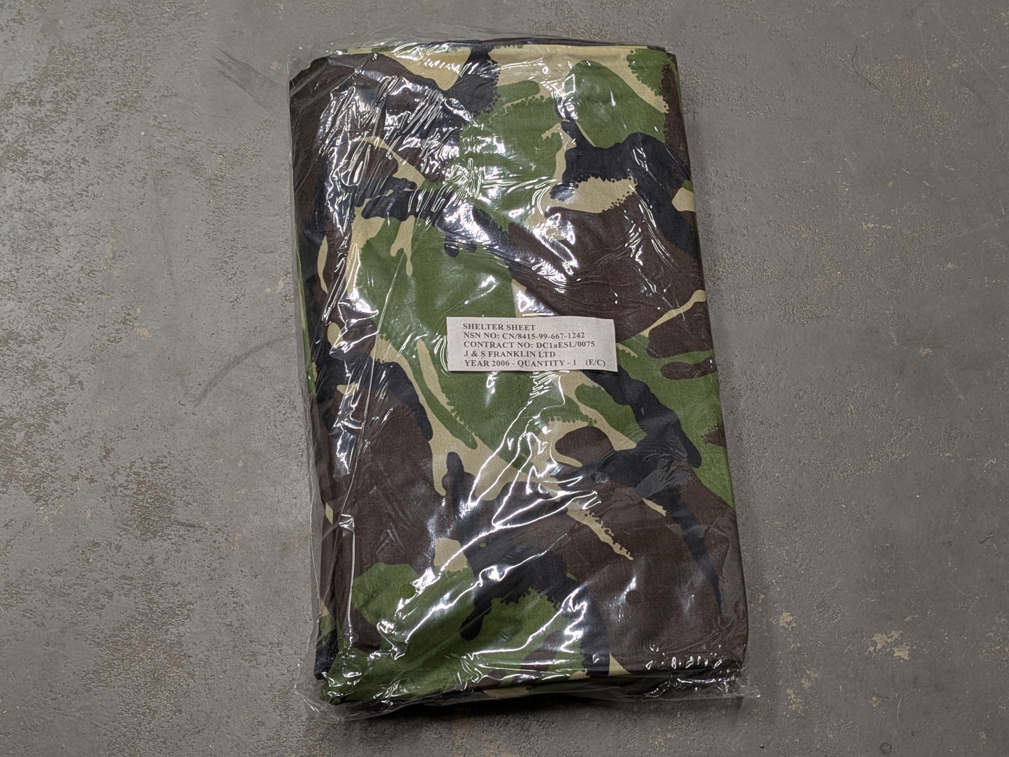 DPM Camo Basha Ground Sheet Waterproof Shelter Cover - NEW
