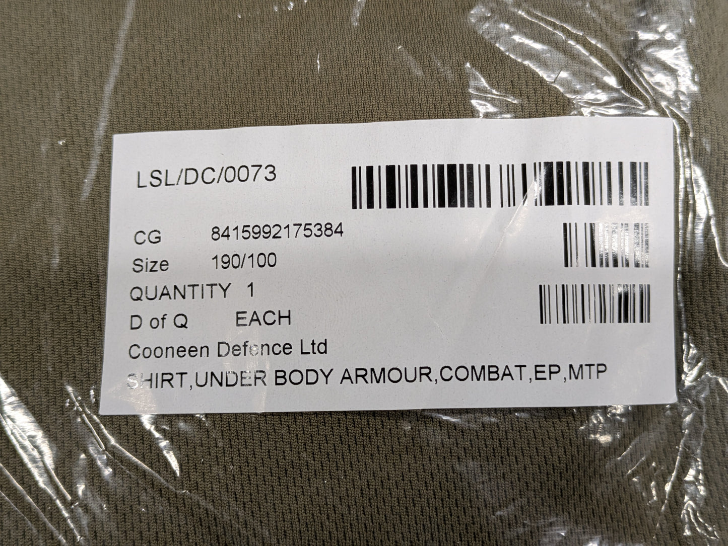 MTP UBAC Under Body Armour Combat Shirt EP