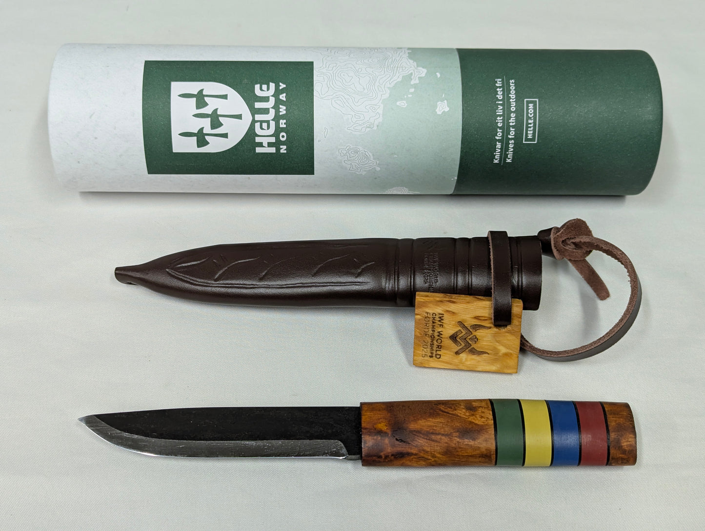 Helle Viking WWC 2025 Fixed Blade Special Edition Knife with Leather Sheath