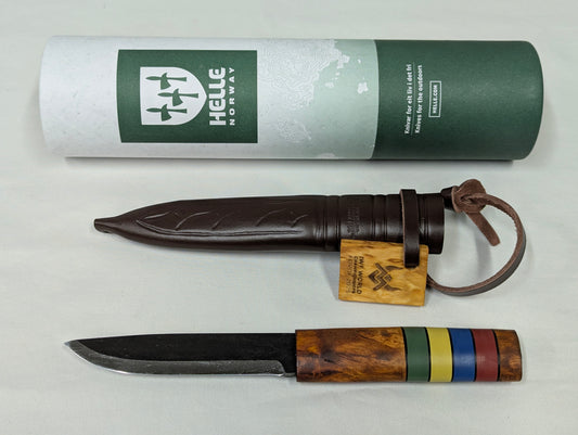 Helle Viking WWC 2025 Fixed Blade Special Edition Knife with Leather Sheath