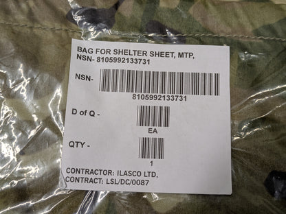 MTP Camo Basha Ground Sheet Waterproof Stuff Sack Bag - NEW