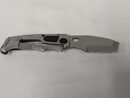 Walther CFK Chisel Frame Folding Lock Combo Blade Utility Knife with Pouch