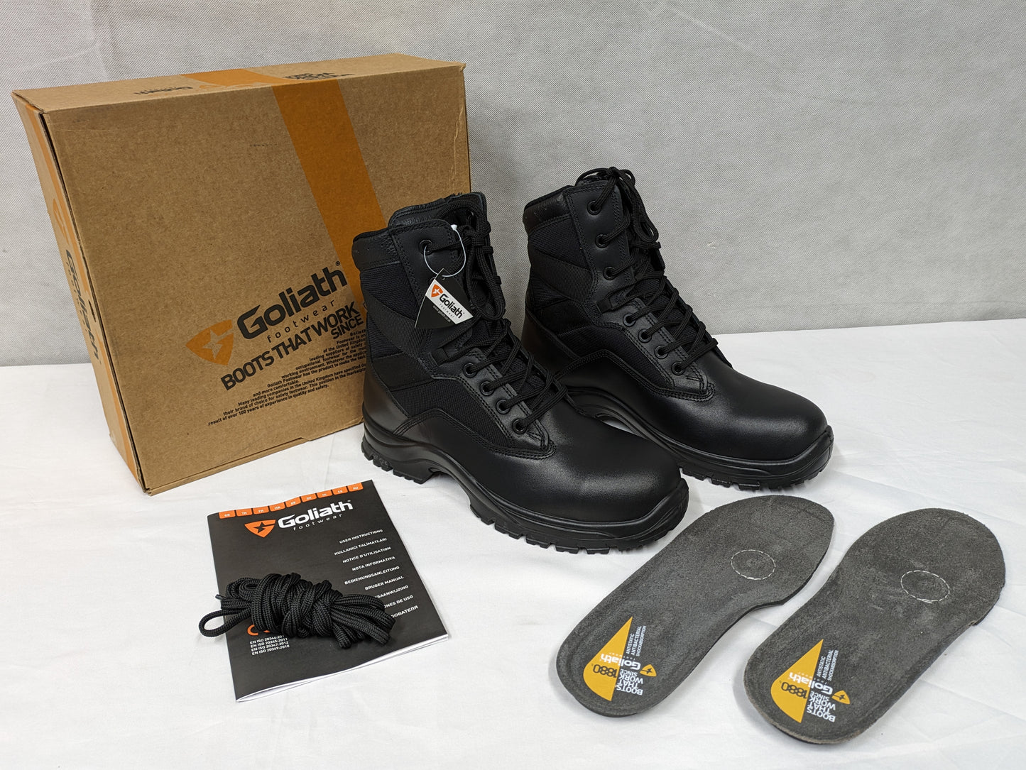 YDS Goliath Hot Weather Steel Toe Safety Combat Boots