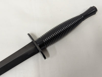 John Nowill & Sons Fairbairn Sykes Black Commando Knife 3rd Pattern with Leg Sheath