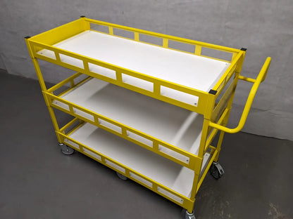 Large Heavy Duty 3 Tier Shelf Warehouse Order Picking Trolley