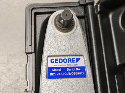 Gedore BDS 200 Industrial Commercial Dial Measuring Torque Wrench 1/2" Drive 40-200Nm