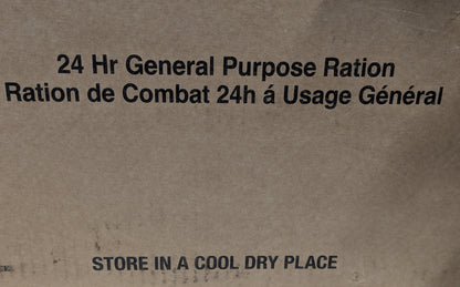 FULL BOX British Army MRE 10 x 24 Hour General Purpose Ration Packs Menu 1-10 - Packed 2024