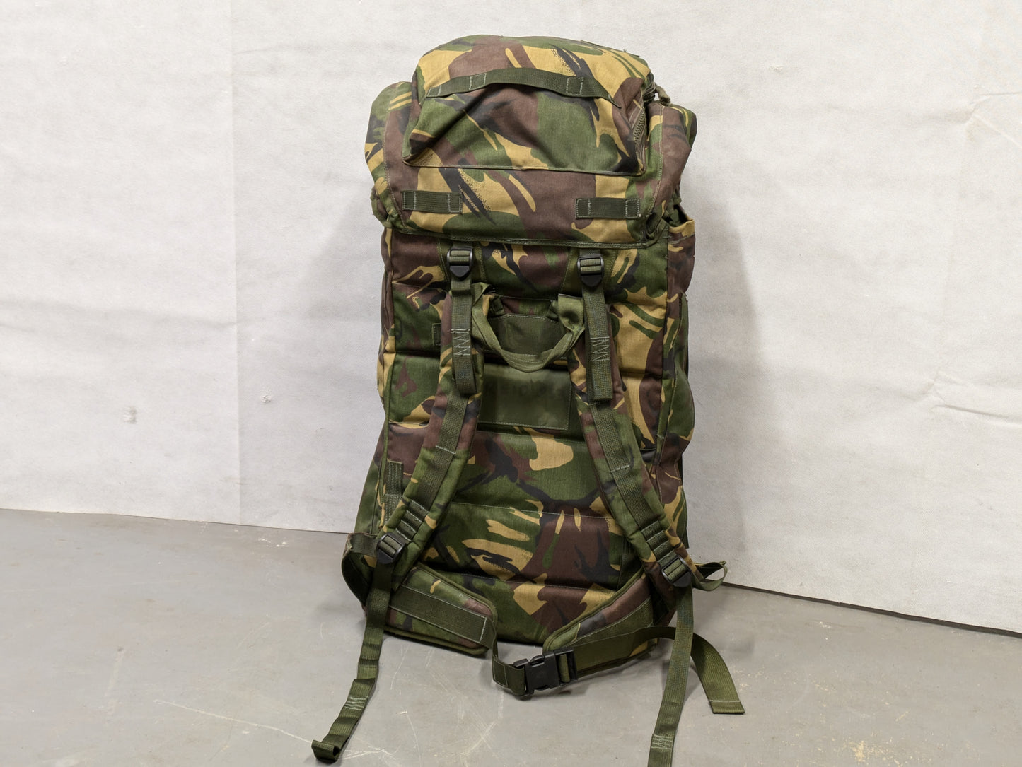 British Army Vintage DPM Camo Long Back 100L Bergen Rucksack