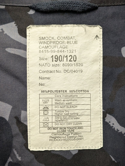 British Army OPFOR Blue DPM Camo Windproof Combat Smock Jacket - 190/120