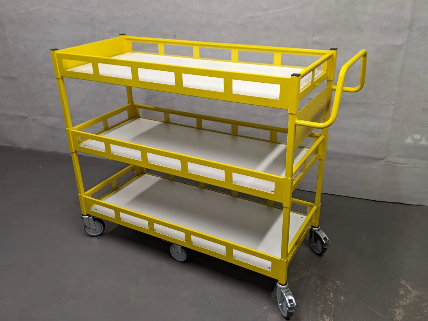 Large Heavy Duty 3 Tier Shelf Warehouse Order Picking Trolley