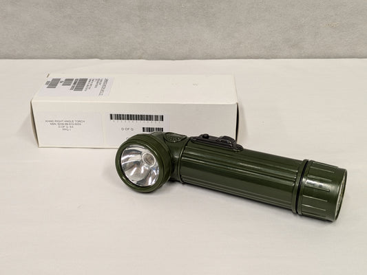 British Army Green Right Angle Flashlight Torch