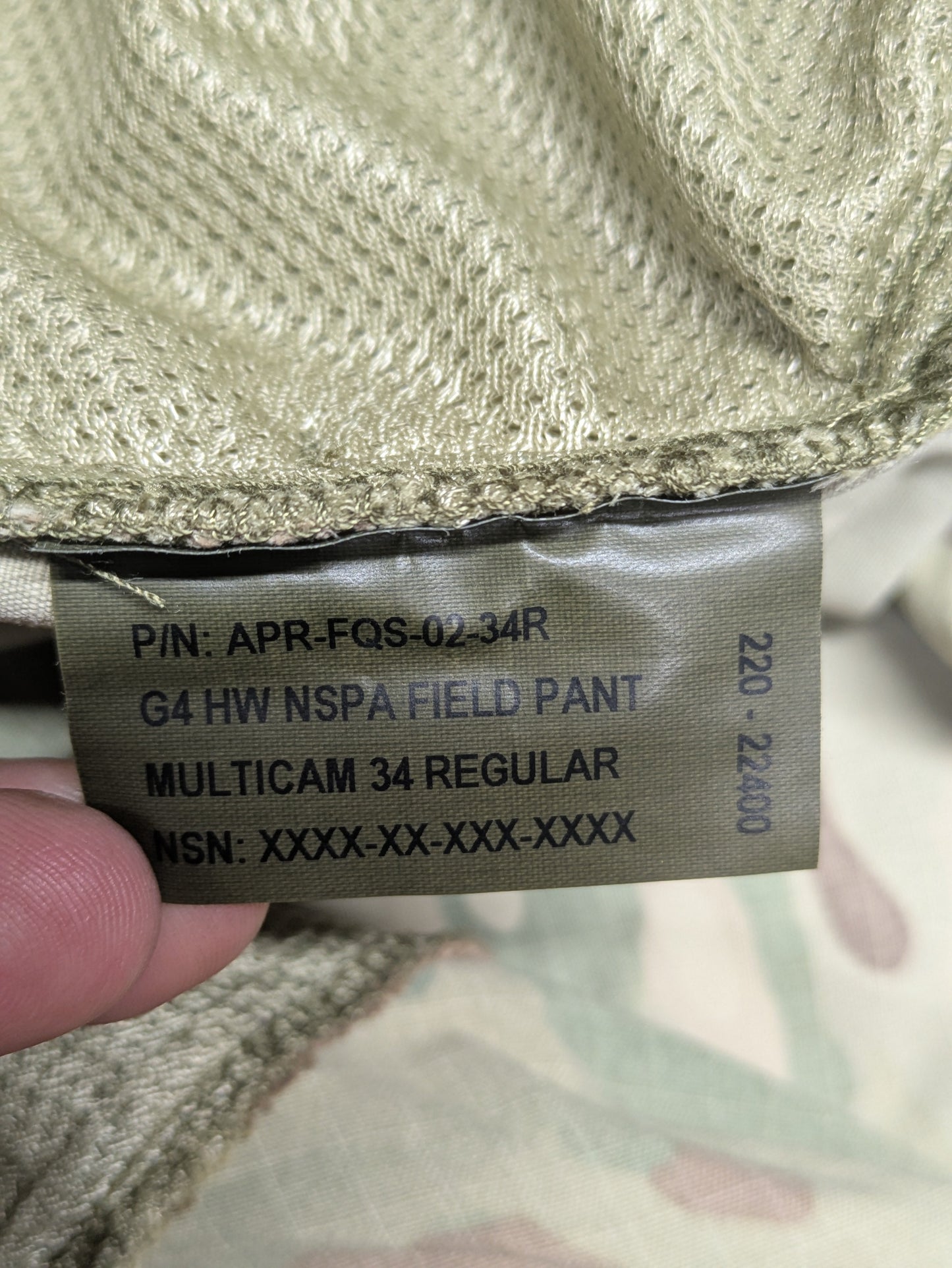 Crye Precision Multicam NSPA G4 Hot Weather Field Trousers - 34 Regular 34R - NEW
