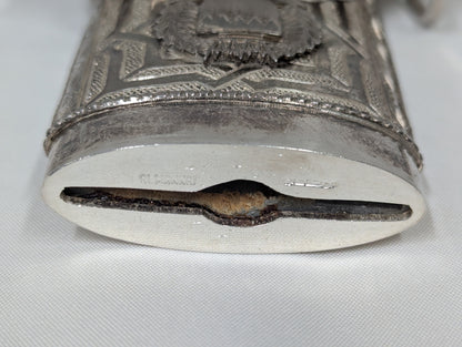 Bahrain Defence Force Silver Khanjer Dagger Scabbard Vintage