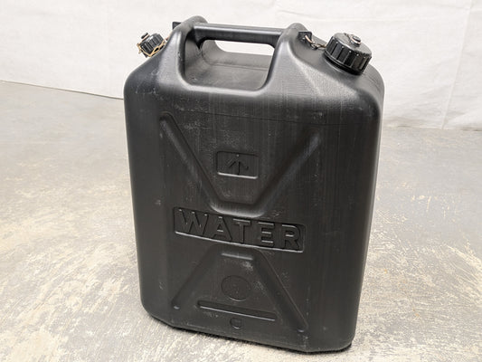 British Army 20L Black Plastic Jerry Can Water Container