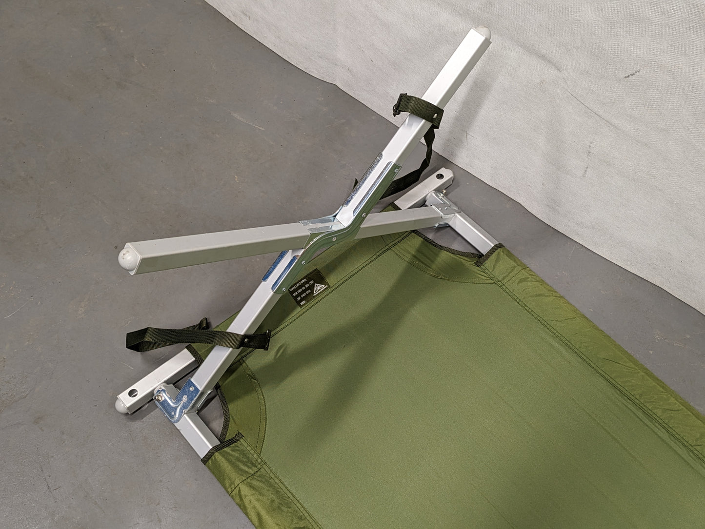 British Army Folding Aluminium Cot Camp Bed