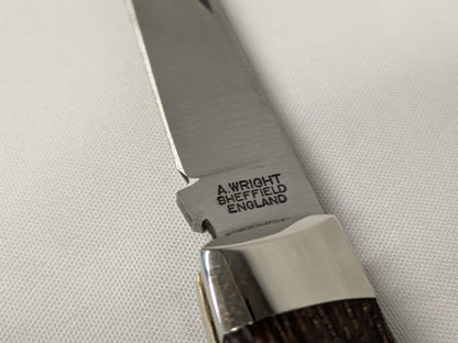 Arthur Wright & Sons Lambfoot Rosewood Handle Folding Pocket Knife