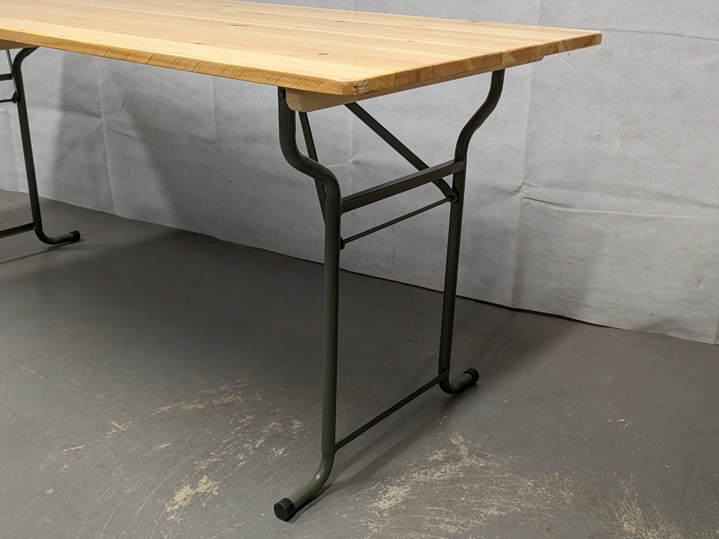 British Army Wooden Trestle Folding Table