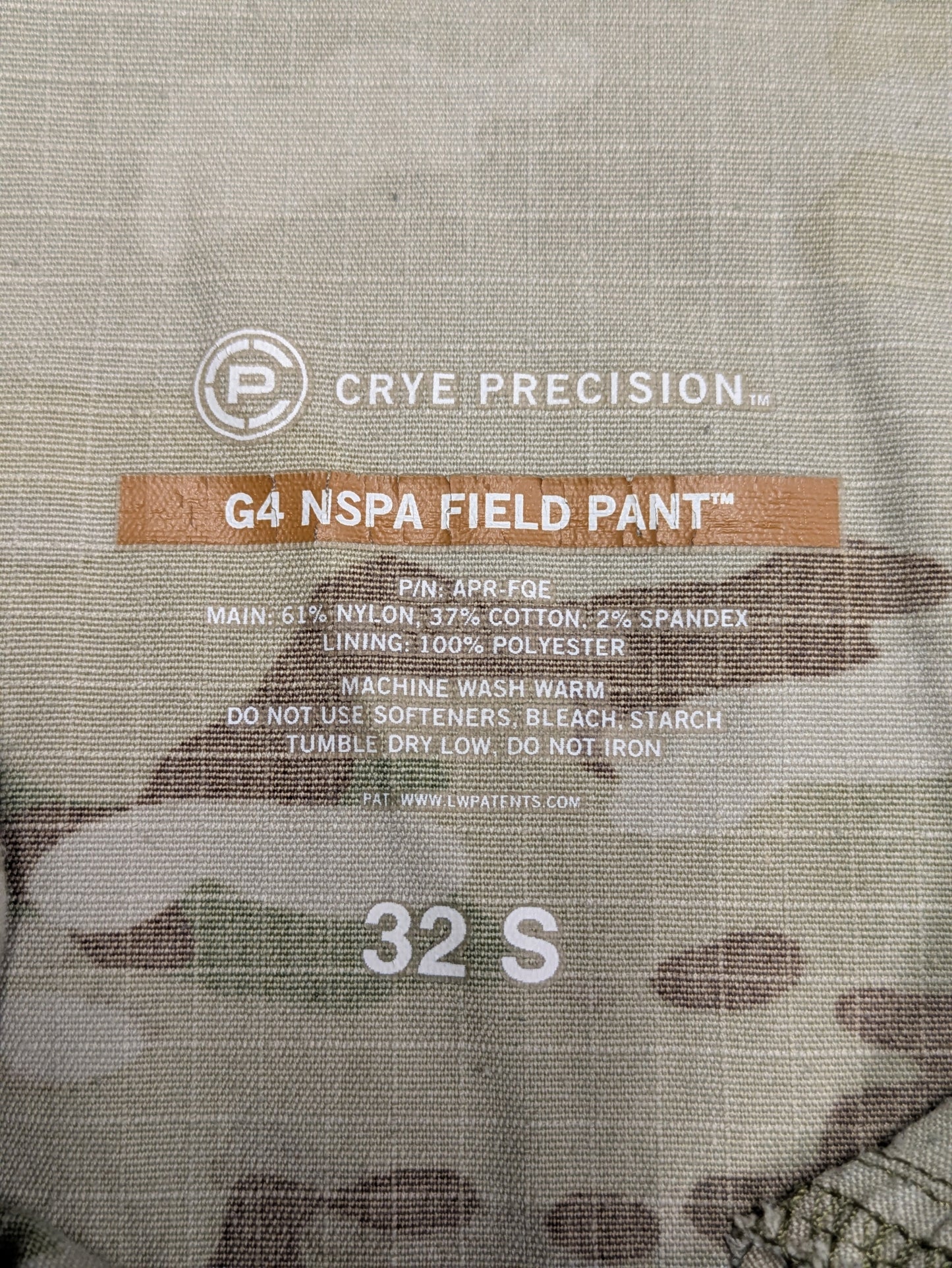 Crye Precision Multicam NSPA G4 Field Trousers - 32 Short 32S