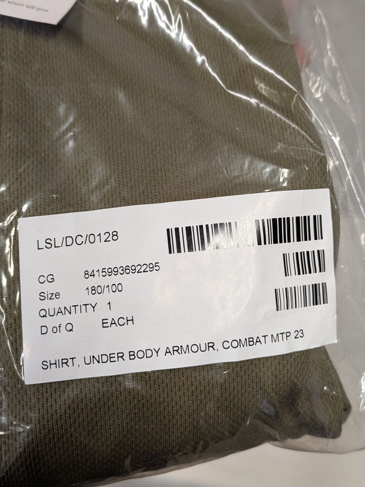 MTP 23 UBAC Under Body Armour Combat Shirt