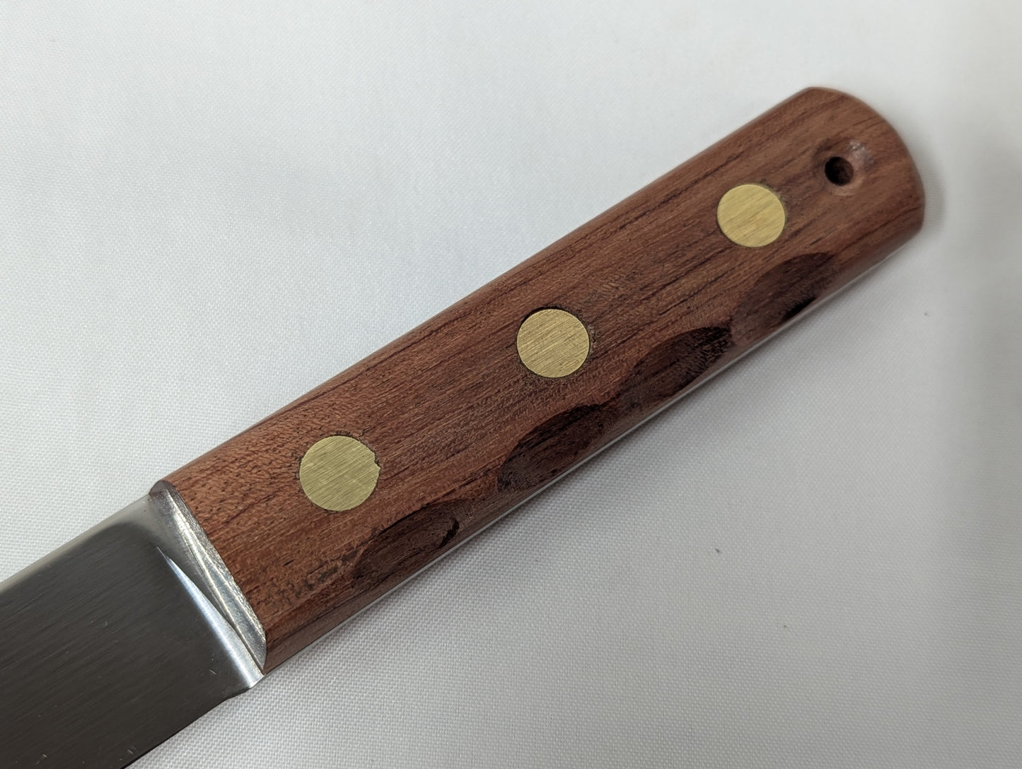2 Piece Yachtsmans Set Wooden Handle Knife with Marline Spike and Sheath