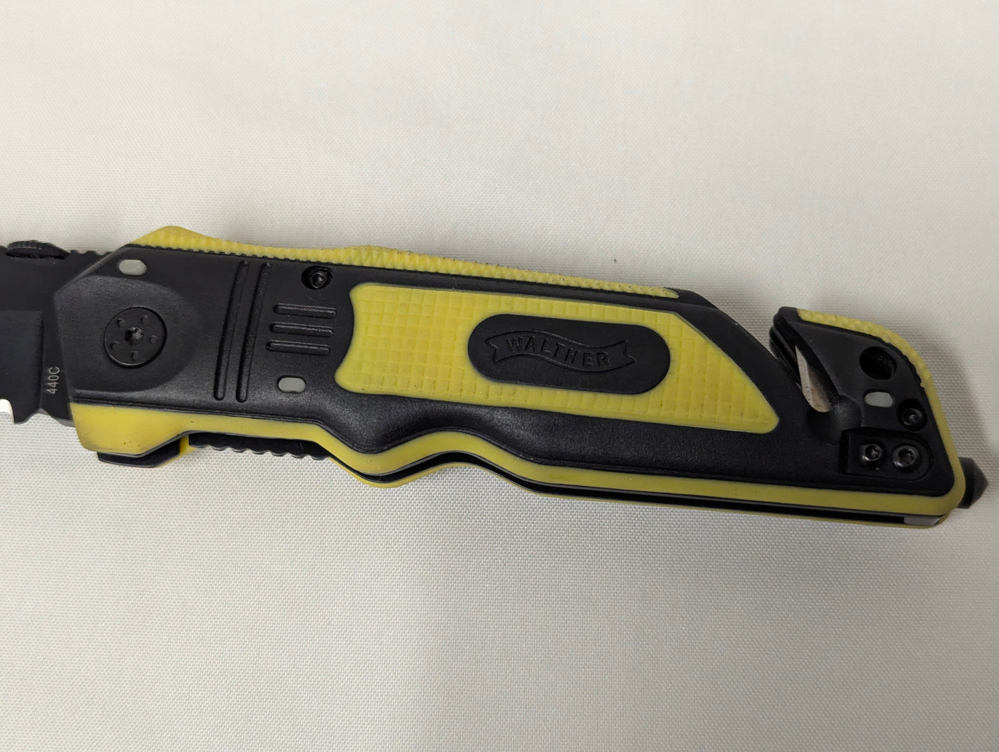 Walther ERK Folding Lock Combo Blade Emergency Rescue Knife with Pouch
