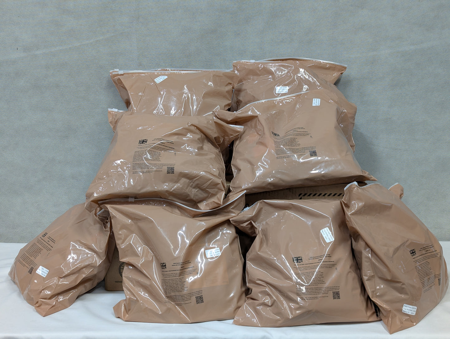FULL BOX British Army MRE 10 x 24 Hour General Purpose Ration Packs Menu 1-10 - Packed 2024