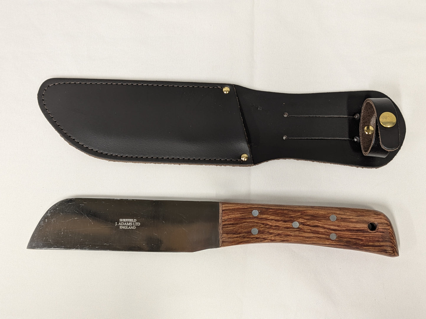 MOD Wooden Handle Riggers Knife with Sheath