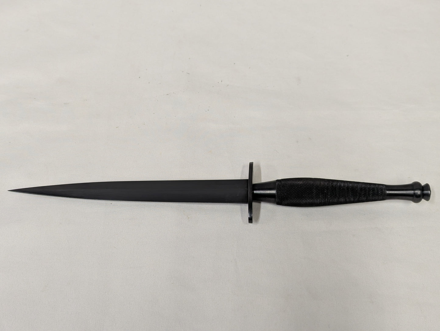 John Nowill & Sons Fairbairn Sykes Black Commando Knife 2nd Pattern with Leg Sheath