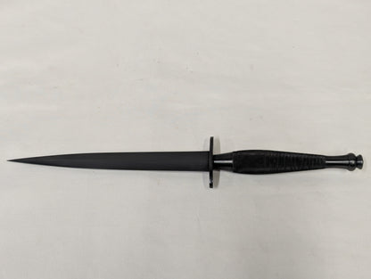 John Nowill & Sons Fairbairn Sykes Black Commando Knife 2nd Pattern with Leg Sheath