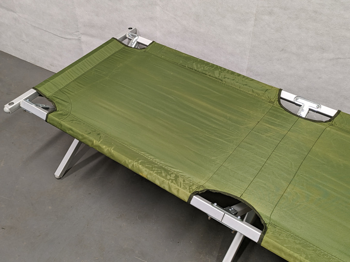 British Army Folding Aluminium Cot Camp Bed