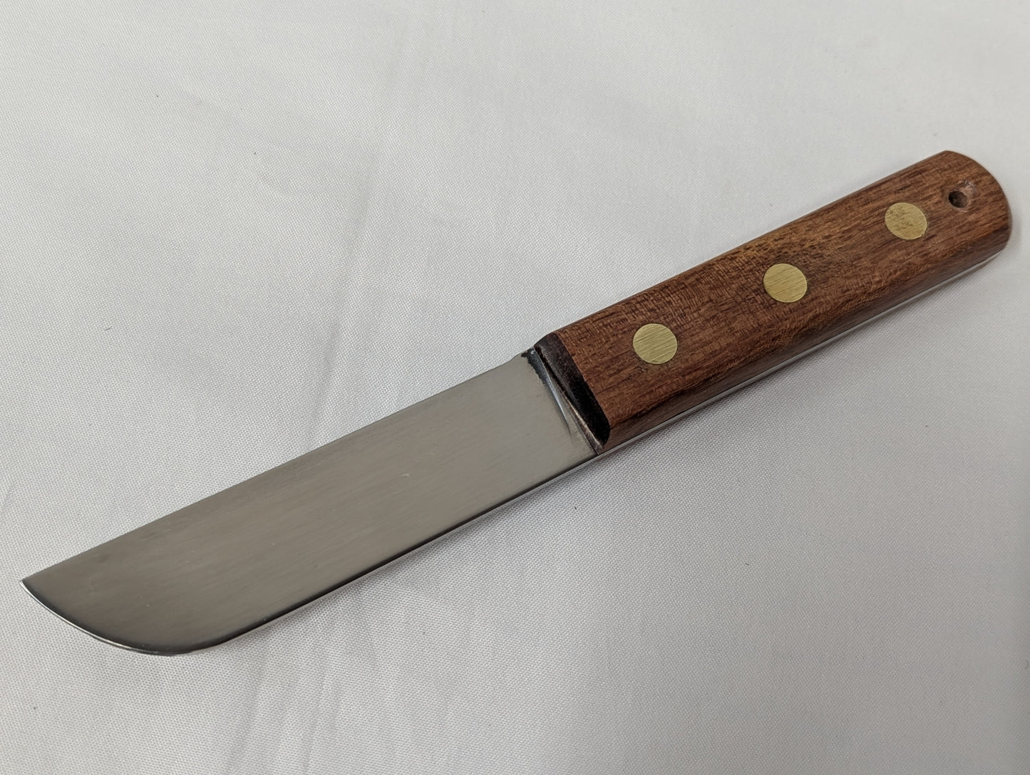 2 Piece Yachtsmans Set Wooden Handle Knife with Marline Spike and Sheath