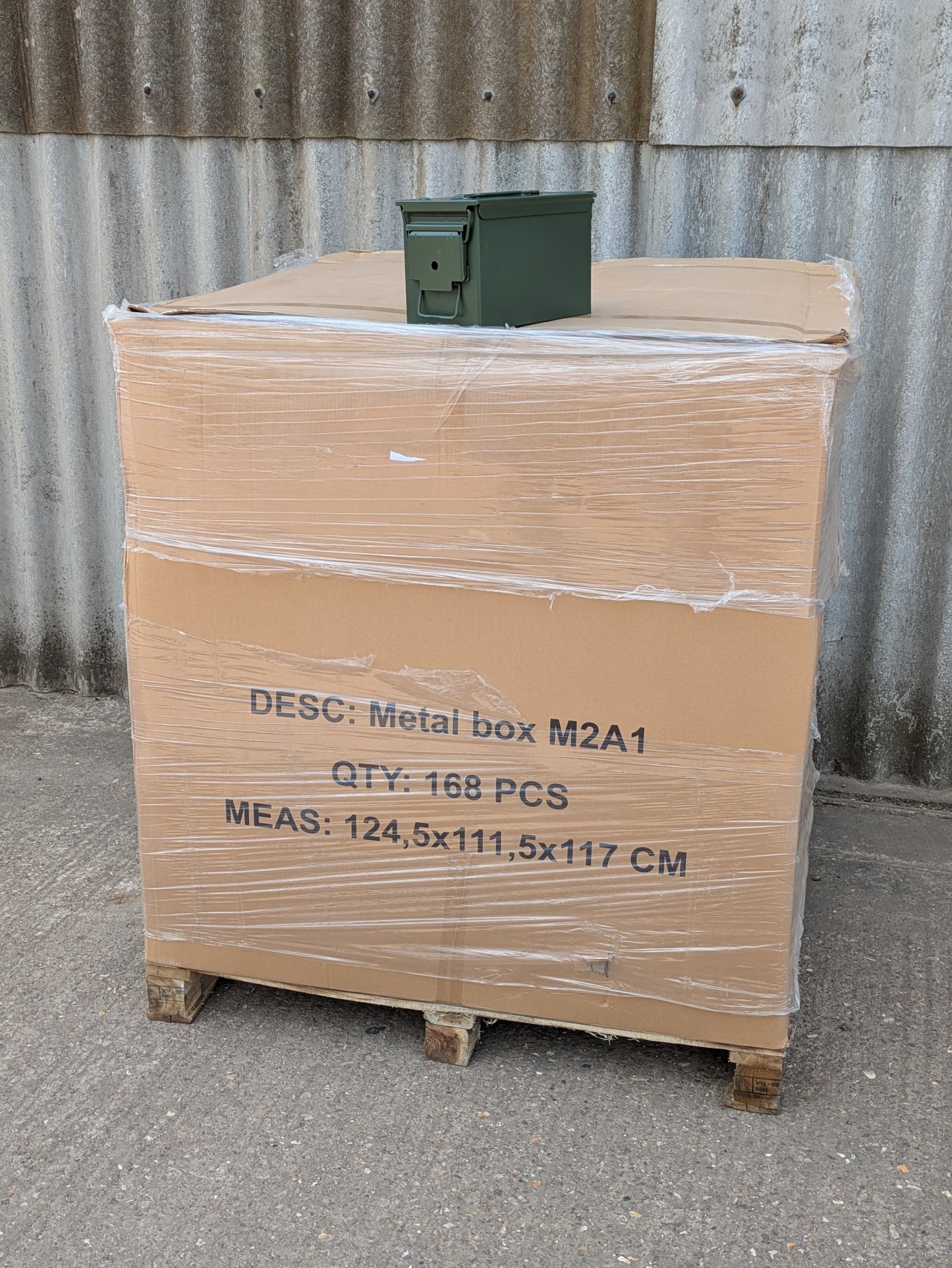 168 x Ammo Box 50 Cal - 1 Pallet - Wholesale Job Lot - NEW